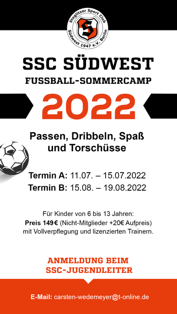 SSC Südwest 1947 e.V. Berlin Willkommen in unserer Fussballabteilung